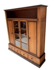 Art Deco Modernist Four-Door Bookcase, 1920s